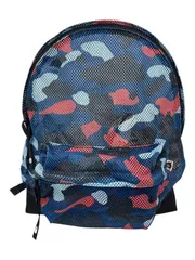 A BATHING APE (アベイシングエイプ) メッシュリュック デイパック 迷彩 マルチカモ 001GDD302506X ブルー メンズ/043のサムネイル
