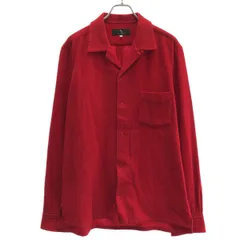 Y's Yohji Yamamoto ワイズ ヨウジヤマモト オープンカラーウールシャツ MO-B18-112 レッド 4のサムネイル