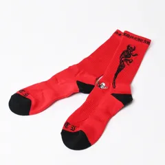 新品未使用 CHROME HEARTS クロムハーツ × JOE FOTI JARVIS SOCKS フォティ ジャービス ソックス 靴下 レッド ブラック 中古 4b013678のサムネイル