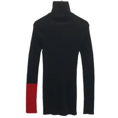 Yohji Yamamoto FEMME ヨウジヤマモト ファム ハイネックリブニットジップカーディガン FV-K02-190 ブラック 2のサムネイル