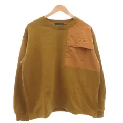 ナノユニバース nano universe スウェット トレーナー 長袖 L 茶色 ブラウン /MG