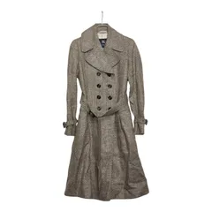 希少✨バーバリーロンドン　ショートコート　ジャケット　カシミヤ混　ツイード　42 BURBERRY（バーバリー） ロンドン ツイードコート FN148-030-42 ウール