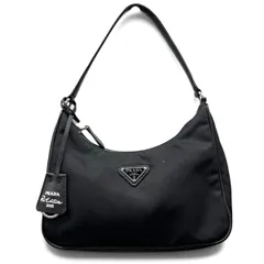 PRADA 美品 プラダ Re-Edition 2005 Re-Nylon ミニバッグ リエディション リナイロン ハンドバッグ 1N204X ナイロン ブラック トライアングルロゴ 三角プレート ロゴプレート 肩掛け ABランク 鑑定済 中古 プラダバッグ