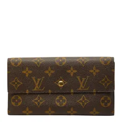 ルイ ヴィトン モノグラム ポルトフォイユ インターナショナル 長財布 M61217 ブラウン PVC レザー レディース LOUIS VUITTON【1-0268753】