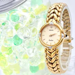【新品電池】SEIKO セイコー Exceline エクセリーヌ 4Pダイヤ レディース 腕時計 ゴールド 4N20-0360 0N0035