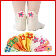 【即日発送】くるぶし 5足セット ジュニア 刺? 通気 花柄 ソックス メッシュ 靴下 くつした 子供 女の子 キッズ ソックス 可愛い