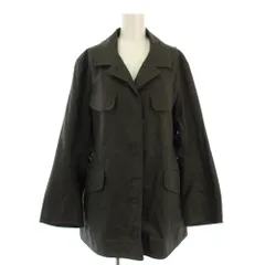ユニクロ UNIQLO +J コットンリネンサファリジャケット XL カーキ /TK ■GY61