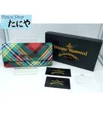 VIVIENNE WESTWOOD ヴィヴィアンウエストウッド ANGLOMANIA 長財布 SHUKA TARTAN LONG WALLET グリーン