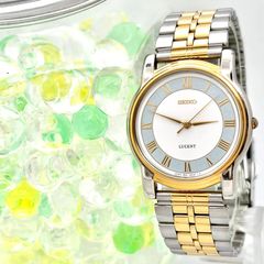 SEIKO LUCENT クォーツ腕時計 シルバー/ゴールド 電池交換済み - メルカリ