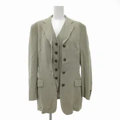 ブルックスブラザーズ BROOKS BROTHERS テーラードジャケット ジレ 2点セット シングル 総裏地 9AR 緑 グリーン /UO ■MAのサムネイル