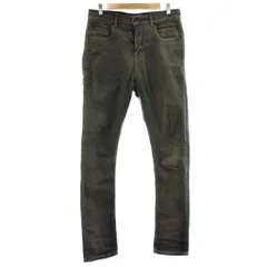 ダークシャドウ DRKSHDW 19SS HUSTLER JEANS DETROIT CUT IN DENIM デストロイ加工デニムパンツ ジーンズ ボタンフライ 31 茶 ブラウン DU19S4366-SHU /KUのサムネイル