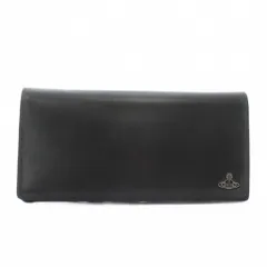 ヴィヴィアンウエストウッド Vivienne Westwood 長財布 二つ折り 牛革 レザー オーブ 黒 ブラック VMK828 /XZ ■GY18