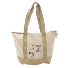 ラシット RUSSET PEANUTS トートバッグ プリント キャンバス ベージュ /AE ■GY06