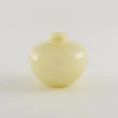 志成販売 ミルキーガラス フラワーベース ワイド クリーム 108029CR