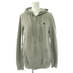 バーバリーブルーレーベル BURBERRY BLUE LABEL ジップアップパーカー スウェット 38 グレー /ES