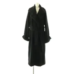 エスカーダ ESCADA ロングコート ベルト付き アンゴラ混 38 ブラック /ES ■ECD003のサムネイル