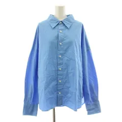 シンゾーン Shinzone 20SS WINDY SHIRT ワイドシャツ 長袖 コットン F 青 ブルー 20SMSBL59 /KUのサムネイル