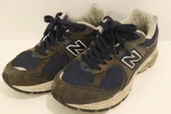 【中古】 NEW BALANCE レディーススニーカー 23cm ML2002RD NEW BALANCE 23cm グレー 灰 紺 ネイビー