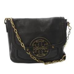トリーバーチ TORY BURCH アマンダ ショルダーバッグ クロスボディ チェーン ロゴ 黒 ブラック /FF