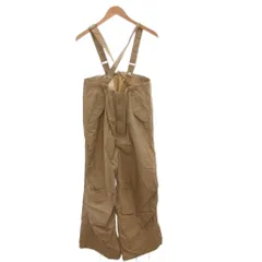 ビームスボーイ BEAMS BOY US ARMY オーバー パンツ オーバーオール サロペット ドローコード ワイド ベージュ /FF