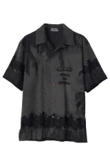 HYSTERIC GLAMOUR ヒステリックグラマー 02261CH05 THRILLS AND DELIGHTSジャカード シャツ GRAY 正規通販 メンズ