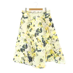 マックス&コー MAX&CO. フレアスカート XL イエロー アイボリー 花柄のサムネイル