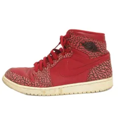 ナイキ NIKE AIR JORDAN 1 RETRO HIGH スニーカー ハイカット 総柄 839115-600 赤 レッド 28.5cm