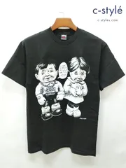 C395 [コラボ] STUSSY × JOHN POUND Tシャツ M ブラック 綿100% プリント I Love To Rock My Gold For The Ladies Tee | ★