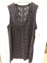 【中古】yukiko hanai ユキコ　ハナイ　トップス　カーディガン　ベージュ　8サイズ　総レースS23＿s-0942-r23 中古】yukiko hanai ユキコ ハナイ トップス カーディガン ベージュ 8