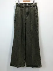 MONO-MART ヴィンテージメイクタックフレアデニムパンツ インディゴ ケミカルウォッシュ ストーンウォッシュ pt1090 モノマート SIZE：XS■S0417③