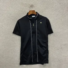 アディダス ゴルフ ハーフジップ 半袖ポロシャツ M A09908