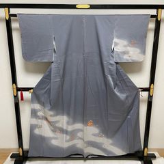 ⭕️オークション⭕️ 【結城紬】○草木染○高機織○ 身丈→163袖丈47