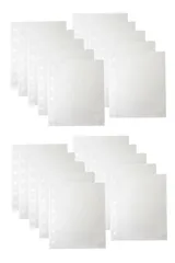 シール帳 台紙 リフィル 透明 A7 A6 M5 両面ポケット 5穴 6穴 女の子 男の子 シール収納 推し活グッズ【リフィル A7(20枚)】