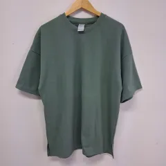 無地 半袖Tシャツ オリーブ 2XL