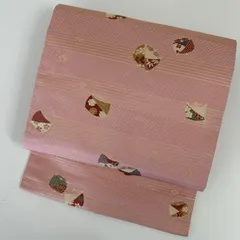 名古屋帯 正絹 唐織 糸巻き 横断 九寸 MA-6221