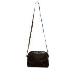 マイケルコース MICHAEL KORS ショルダーバッグ ミニバッグ マイクロバッグ バニティバッグ 総柄 ブランドロゴ 茶 ブラウン