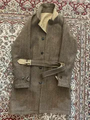 ラルフローレン リバーシブル（両面）ヘリンボーン バルマカーン コート 38R(100)