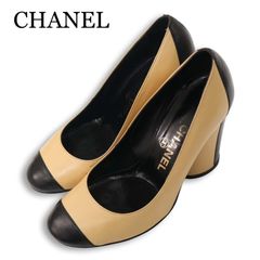 CHANEL【シャネル】バイカラーバックストラップパンプス - メルカリ