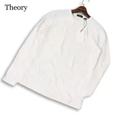 【新品 未使用】 Theory セオリー 【GYM/ANDRION L】通年★ 長袖 ストレッチ ロンTシャツ カットソー Sz.M メンズ 白のサムネイル