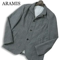 ARAMIS アラミス 通年★ ジップ ヘリンボーン メランジ ショート アンコン ブルゾン ジャケット Sz.M メンズ 灰 グレーのサムネイル