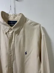 ポロラルフローレン クラシックフィット シャツ アイボリー XL