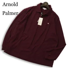 【新品 未使用】 Arnold Palmer アーノルドパーマー 通年★ 長袖 鹿の子 ロゴ刺繍 ポロシャツ 大きいサイズ Sz.3L メンズ
