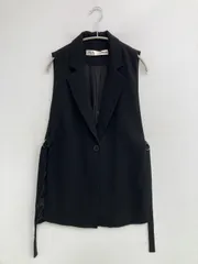 ZARA ザラ ベスト USA XS ブラック 無地