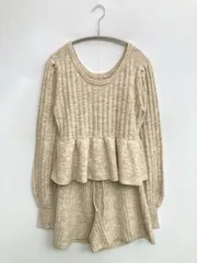 Kastane カスタネ セットアップ F ベージュ 無地