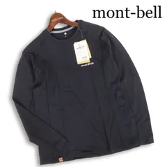 【新品】 mont-bell モンベル 秋冬 1104975★ メリノウール プラス 長袖 アクション Tシャツ カットソー Sz.L レディース 黒