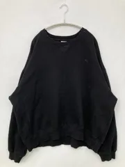 RUSSELL ATHLETIC ラッセルアスレティック スウェット XL ブラック コットン 裏起毛 無地 バックプリント ワンポイント 長袖