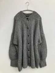 Kastane カスタネ カーディガン/ボレロ F グレー ウール・ニット 無地 ミドル丈 長袖
