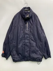 TOMMY HILFIGER トミーヒルフィガー ナイロンジャケット M ネイビー 無地 ワンポイント ブランドロゴ フードなし