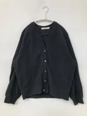 AMERICAN HOLIC アメリカンホリック カーディガン/ボレロ L ブラック コットン 無地 ミドル丈 長袖