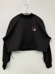 clear クリア スウェット F ブラック コットン 裏起毛 無地 ワンポイント 刺繍 長袖のサムネイル